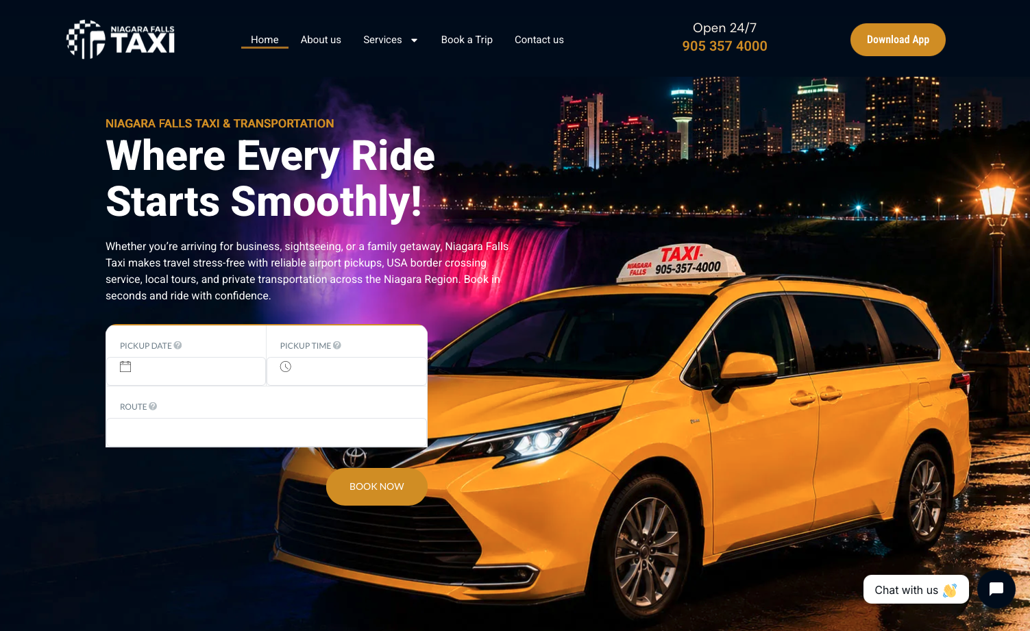 Niagara Falls Taxi Website
